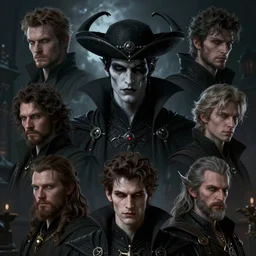 8 k headshot of godlike 3 0 days of night vampire black phrygian cap made of shadow the hero of time by craig mullins, ilya kuvshinov, krenz cushart, epic, artgerm trending on artstation by edward hopper and dan mumford and wlop and rutkovsky, beksinski carl spitzweg moebius and tuomas kocar, intricate artwork by caravaggio, unreal engine 5, lumen, naniteb