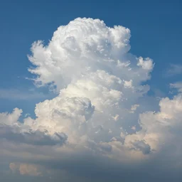 beautiful cumulonimbus clouds with blue skies and sun - rays shining through. in the style of an incredible awe - inspiring oil on canvas mural painting by the great masters, unreal engine, 4 k, octane render, matte, exquisite detail