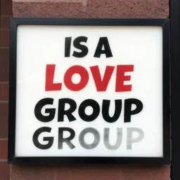 a sign that says comicsgate is a love group