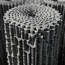 endless menger sponge megastructure in the style of mc escher, realistic lighting, very intricate detailed photo, sharp focus, hd, 4 k