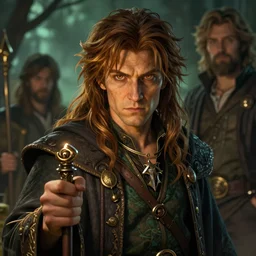 a vibrant and highly detailed full - size portrait of a hobbit necromancer, with piercing eyes, rpg portrait, ambient light, dynamic lighting, deviantart, art by artgerm and frank frazetta and alex horley and alphonse mucha
