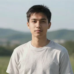 a portrait of a character in a scenic environment by j. dickenson