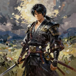 oichi sengoku basara in the paintetly style of WLOP, artgerm, brush stroke oil painting, imagine fx, artstation