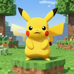 pikachu in minecraft