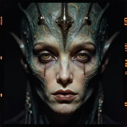 utopia, kodak portra 4 0 0, photographic and realistic 7 0's i, realistic, dark fantasy, closeup portrait, style of donato giancola, greg rutkowski, vintage retro, realistic face, digital art, concept art, artstation, intense detail, deep texture, eldritch lovecraftian god helmet, symmetry, 4 k