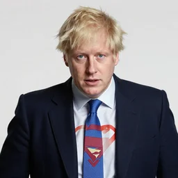 Boris Johnson as a superhero