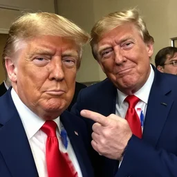 donald trump pointing to someone, hyper detailed, in the style of junji ito and and junji ito and junji ito, selfie