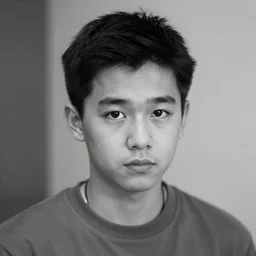 gigachad in grayscale, meme template