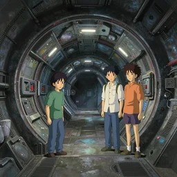 underground futuristic tunnel, nuclear powered, detailed, futuristic, cory loftis, james gilleard, atey ghailan, makoto shinkai, goro fujita, studio ghibli, rim light, exquisite lighting, clear focus, very coherent, plain background