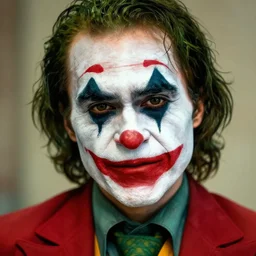 Jean Lassalle wearing Joker makeup, 4k, highly detailed