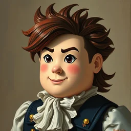 a still life portrait painting of a roblox character, baroque, painting, brushstrokes, painted portrait, character painting
