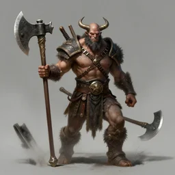 brutal barbarians with axes concept art