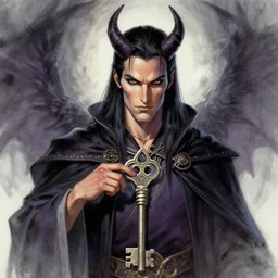 belial, lord of the earth, airbrush art, drew struzan illustration art, key art, portrait