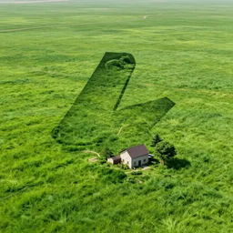 grasslands, ( ( ( ( ( ( ( ( ( house ) ) ) ) ) ) ) ) ), [ 4 k photorealism ]!!!, trending on unsplash, intricate, zoomed out photography