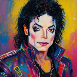 michael jackson as an apocalyptic scifi orcish biker character, psychedelic vibrant colors, futuristic punk rock fashion, oil painting by michael whelan art, perfect face, sharp focus, detailed eyes, realistic, 8 k