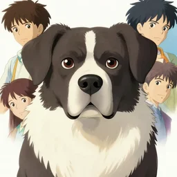 maximalist intimidating dog, trending on pixiv fanbox, painted by makoto shinkai takashi takeuchi studio ghibli, akihiko yoshida, yoshitaka amano, wangechi mutu, clean cel shaded vector art. shutterstock. behance hd by lois van baarle, artgerm, helen huang, rossdraws, illustration
