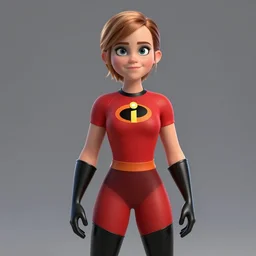 emma watson as elastigirl from the incredibles helen parr from  the incredibles cgsociety trending on artstation render blender behance superhero