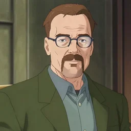 Walter White in anime artstyle