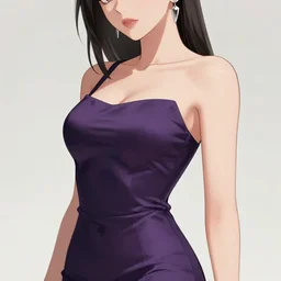 gorgeous woman wearing a tight dress, pretty silver earring, in the style of greg rutkowski, anime artstyle, intricate, sharp colors
