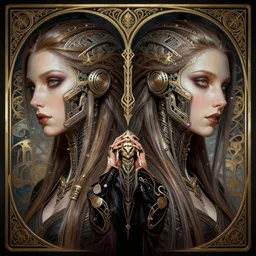 symmetry!! portrait of victoria justice goth in the style of horizon zero dawn, machine face, intricate, elegant, highly detailed, digital painting, artstation, concept art, smooth, sharp focus, illustration, art by artgerm and greg rutkowski and alphonse mucha, 8 k