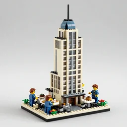 LEGO set depicting the Lunch atop a Skyscraper (1932)
