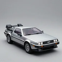 delorean, digital art