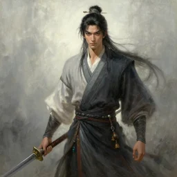 oil painting xianxia hero, by greg rutkowski, artstation