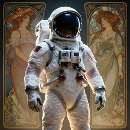 ali g astronaut jumpsuit, no helmet, the expanse, sci fi, futuristic, detailed illustration, digital art, trending on artstation, soft ambient lighting, volumetric lighting, rim lighting, yoshitaka amano, alphonse mucha, arney freytag, maxfield parrish, new art nouveau