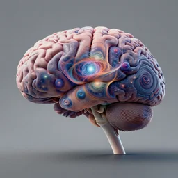 the universe is a fractal brain, hyperrealistic concept art, octane render, unreal engine 5, digital art, paited by Escher hi