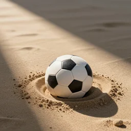 football made of sand