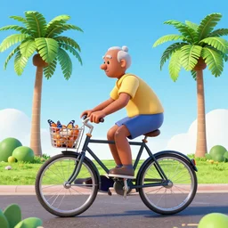🌴🚲👨🏼🦱👴🏿🦋, lowbrow, 3 - d highly detailed, in the style of, gerald brom,