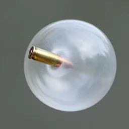 a photo of a bullet hitting a water ballon, fast shutter speed, high speed, action photo, 1 / 1 0 0 0 sec shutter