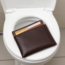 toilet and its wallet