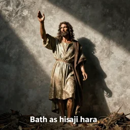 color photography of john the baptist by hisaji hara