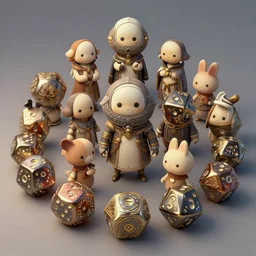 anthropomorphic highly detailed wide - angle group portrait of cute rpg dice, intricate, elegant, highly detailed dice, digital painting, artstation, concept art, smooth, sharp focus, illustration, art by artgerm, bob eggleton, michael whelan, stephen hickman, richard corben, wayne barlowe, trending on artstation and greg rutkowski and alphonse mucha, 8 k