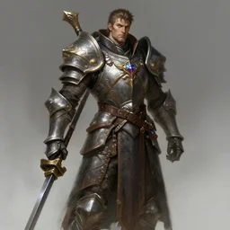 a highly detailed illustration of rugged crusader gunslinger knight, art by artgerm and greg rutowski, intricate, elegant, highly detailed, centered, digital painting, artstation, concept art, smooth, sharp focus, league of legends concept art, wlop.