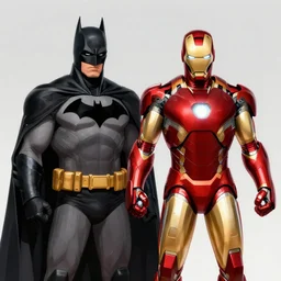 the fusion of batman and iron man. digital art