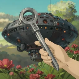 a wholesome animation key shot of a post apocalyptic, close - up of a mothership by studio ghibli, animation, sharp, rendered in unreal engine 5, focused, anime key art by greg rutkowski, bloom, dramatic lighting