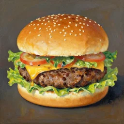a hamburger painted by sorolla