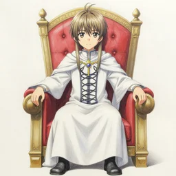 ainz ooal gown, in his throne room, visual novel, colored pencil