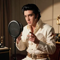 Elvis recording his first tiktok video