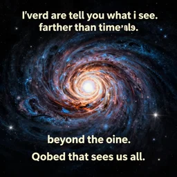 saved? no. i've come to tell you what i see. there are great darknesses. farther than time itself. and beyond the darkness... a light that glows, changes... and in the center of the universe... the eye that sees us all. no!