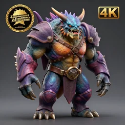 monster, chrome, matte, colorful, concept art, epic, dungeons & dragons, sharp focus, award - winning, extremely detailed, 4 k, 8 k