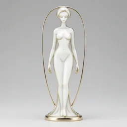 minimalistic artnouveau style alien vampiress clean by rene lalique 8 k