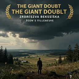 the giant doubt, film still from the movie directed by Denis Villeneuve with art direction by Zdzisław Beksiński, wide lens