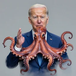 joe biden but he is half octopus