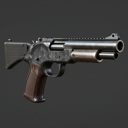 gauss shotgun, 3 d render, octane, ray tracing, ultra high detail, photorealistic, uncropped