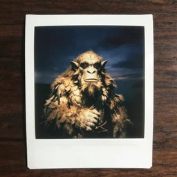 polaroid of candid orc by Tarkovsky