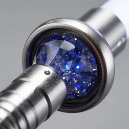 custom light saber hilt, kyber crystal chamber, close up detail, extremely detailed, fine craftsmanship, organic acid etched aluminum, octane render, 8 k, hyper realistic