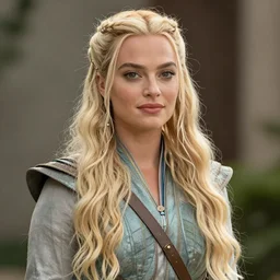 Margot Robbie as Daenerys Targaryen, XF IQ4, 150MP, 50mm, F1.4, ISO 200, 1/160s, natural light